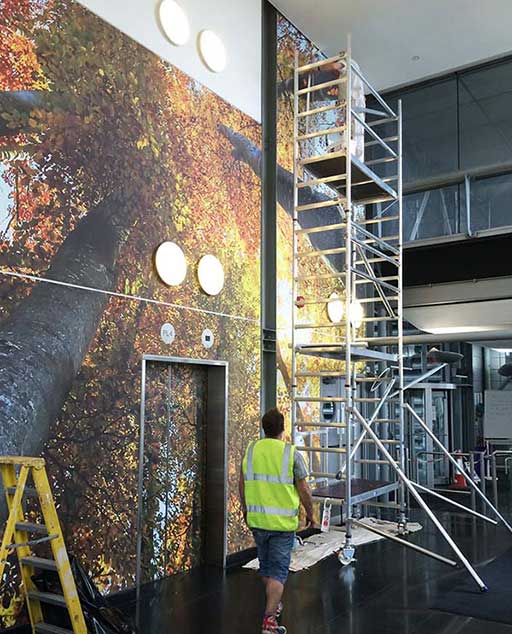 Bespoke Wallpaper installation SAS Graphics