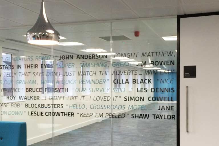 Optically Clear Glazing Film SAS Graphics